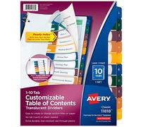 Avery 11818 divisor - Separadores (Multicolor)