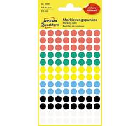 Avery 3090 - Etiqueta autoadhesiva es forma de puntos (416 unidades), colores surtidos