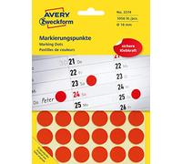 AVZ 3374 - Puntos de marcado, permanentes, 18 mm de diámetro, 1056 u