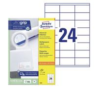 Avery 3422 etiqueta autoadhesiva rectángulo permanente blanco 2400 pi