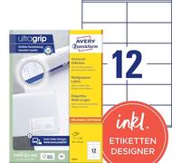 Avery Zweckform 3424 Universal Labels 105 x 48 mm 100 Sheets White