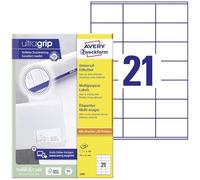 Avery Zweckform 3481 Etiquetas universales A4 70 x 41 mm blancas (2100 etiquetas)
