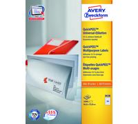 Avery 3658z etiqueta autoadhesiva rectángulo blanco 2400 pieza(s)
