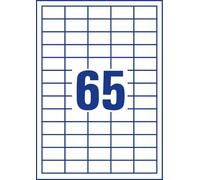 Avery 3666 etiqueta autoadhesiva rectángulo permanente blanco 6500 pi