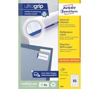 Avery 3666 - Pack de 100 hojas con etiquetas imprimibles polivalentes, 38.1 x 21.2 mm