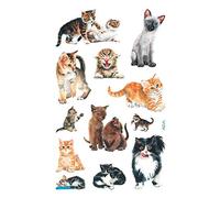 Avery 53574 pegatinas para los niños, gatito, material de papel, 3 hojas, 36 Etiqueta