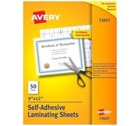Avery 73601 - Película de laminación (22,86 cm, 30,47 cm, 3 mm, A4, Transparente)