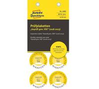 Avery 80x Etiquetas de Inspección Probado Garantizado VDE 2018-2023 30mm