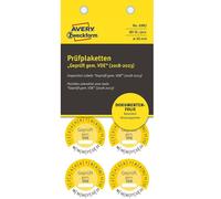 Avery 80x Etiquetas Engomadas de la Inspección Probado Garantizado VDE 2018-2023
