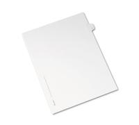 Avery 82184 papel blanco divisor - Separadores (color blanco, Papel, Letter, 215,9 mm, 279,4 mm)