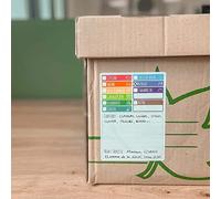 Avery - Bolsa de 60 etiquetas para mover tarjetas de identificación, tamaño rectangular, 9,9 x 13,9 cm