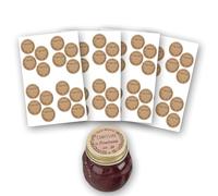 Avery - Bolsa de 64 etiquetas de mermelada hecha en casa - Ø47,5 mm