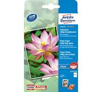 Avery c2553-40 - Papel fotográfico (10 cm, 15 cm, 300 g/m²) Color blanco