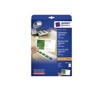Avery C32011-10 - Paquete de 100 tarjetas de visita (85 x 54 mm), blanco
