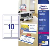 Avery C32016-25 Imprimible Tarjetas de Visita Suave Borde Blanco 85x54mm 250 Pcs