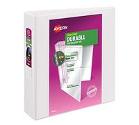 Avery - Carpeta con anilla de 5 cm y soporte para papel de 21,6 x 27,9 cm, color blanco, 1 carpeta (17032)