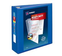Avery Carpeta de 3 anillas EZD de visión resistente, un toque, 7,6 cm, 670 hojas, lomo de 9 cm de ancho, ideal para hogar, suministros escolares, oficina, organización, 1 carpeta azul pacífico (79811)