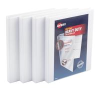 Carpeta Avery de alta resistencia antiadherente con bisagra DuraHinge y anillas inclinadas, 3 anillas, capacidad de 0,5 pulgadas, 11 x 8,5 pulgad