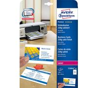 Avery Quick&Clean - Business cards - white - 220 g/m2 - 25 pcs. 250 ) 250 Karten