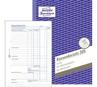 Avery Dennison Formularbuch - Libro contable (50 hojas A5), azul