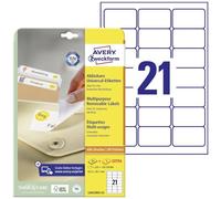 Avery Dennison L6023REV-25 - Etiquetas despegables (63.5 x 38.1 mm)