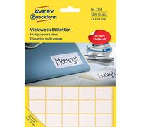 Avery Dennison Zweckform - Avery Zweckform Vielzweck-Etiketten, 22 x 18 mm, weiß, FP
