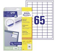 Avery Dennison Zweckform - Paquete de 1625 etiquetas multiuso (38 x 21.2 mm), blanco