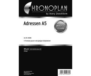 Avery Dennison Zweckform - Recambio de agenda para direcciones