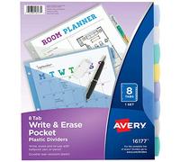 Avery Durable - Separadores de plástico para escribir, color multicolor 8-Tabs