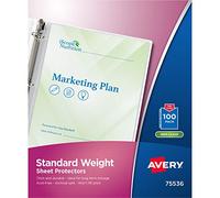 Avery Economy - Protectores de hojas, color Semi transparente. 100 Protectors