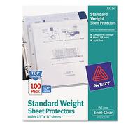 Avery Economy - Protectores de hojas, color Semi transparente. 100 Protectors
