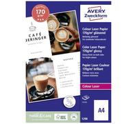 Avery España 1298.Caja de 200 hojas de papel fotográfico brillo para láser 170 gr