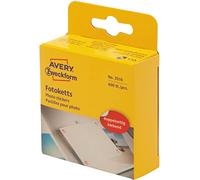 Avery España 3516 Biadhesivos para fotográfias, 12x12mm, Rollo de 400 Adhesivos