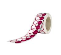 Avery España 4852E-THR Etiquetas adhesivas en rollo con sello de caducidad, d.22 mm, rollo de 1000 unidades, etiquetas con caducidad de 24 horas, control de acceso de seguridad