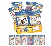 Avery España 48664 Surtido 60 Pegatinas Adhesivas Decorativas, para Niñas, 6 Diferentes Fantasías, 60 Pegatinas en Expositor de Cartón