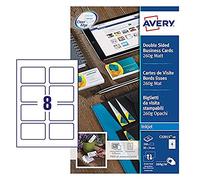Avery España C32015-10 - Tarjetas de visitas blancas,85x54 mm, 10 hojas
