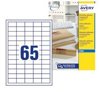 Avery España Dennison J8551-25 - Etiquetas adhesivas para impresoras (25 hojas) transparentes