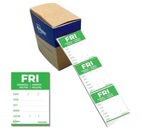 Avery España DLDFRIREV-500 Etiquetas de papel para trazabilidad alimentaria diaria, Viernes, 40x56 mm, Adhesivo Removible, Rollo de 500 Etiquetas