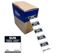 Avery España DLSSUNREV-1000 Etiquetas de Papel para Trazabilidad Alimentaria Diaria, Domingo, 25x25 mm, Adhesivo Removible, Rollo de 1.000 Etiquetas