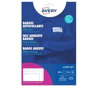 Avery España Etiqueta de insignia 50x80mm NP 20 VEL 10 Etiquetas por hoja de blanco/azul