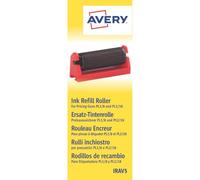 Avery España IRAV5 Rollo de tinta para etiquetadora manual, mecanismo fácil de sustitución, 5 rollos por confección, color negro