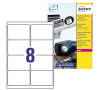 Avery España L4715-20 - Cajaj de 20 hojas de etiquetas blancas de poliéster, 99.1 x 67.7 mm