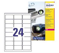 Avery Etiquetas L4773-20 – Blancas resistentes a intemperie y agua, 63,5 x 33,9 mm, 480 uds