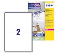 Avery España L7168-100 - -EEtiquetas adhesivas blancas ideales para para envios paquetes, imprimibles, medida, 199,6x143,5mm, Caja de 200 etiquetas