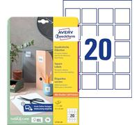 Avery Etiquetas adhesivas L7171-25, blancas cubrientes para archivadores 200x60 mm, caja 100 etiquetas
