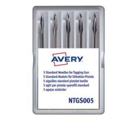 Avery Agujas para pistola de etiquetas NTGS005 cortas Pack de 5 piezas gris