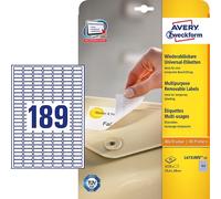 Avery etiqueta removible de 25,4 x 10 mm, 5670 unidades.