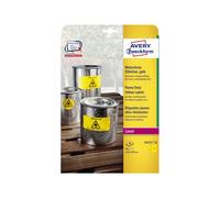 Avery España L6111-20. Caja de 20 etiquetas amarillo fluorescentes de poliéster