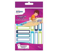 Avery Family RESM30G Etiquetas mini 50 x 10 mm surtidas verde/azul (30 unidades)