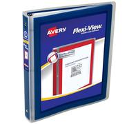 Avery Flexi-View cartón, 1 cartón, color azul marino 1 Inch